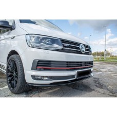 Передня Lip накладка DPT (чорний глянець) для Volkswagen T5 2010-2015 рр