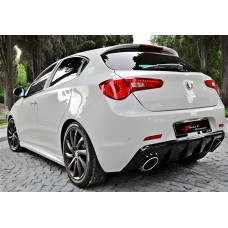 Задний диффузор DPT V-1 (черный глянец) для Alfa Romeo Giulietta
