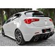 Задній дифузор DPT V-2 (чорний глянець) для Alfa Romeo Giulietta