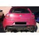 Задній дифузор DPT (чорний глянець) для Alfa Romeo MiTo