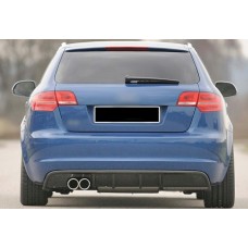 Задній дифузор DPT ( 2008-2010, чорний глянець) для Ауди A3 рр