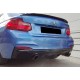 Задній дифузор DPT (чорний глянець) для BMW 2 серія F22/23 2014-2021 рр