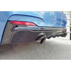 Задній дифузор DPT (чорний глянець) для BMW 2 серія F22/23 2014-2021 рр