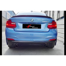 Задній дифузор DPT (чорний глянець) для BMW 2 серія F22/23