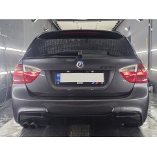 Задний диффузор DPT V-5 (для E90 M-Sport, черный глянец) для BMW 3 серия E-90/91/92/93 2005-2011 гг