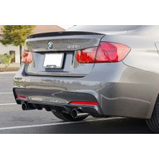 Задній дифузор DPT V-4 (для M-Performance, чорний глянець) для BMW 3 серія F-30/31/34 2012-2019 рр