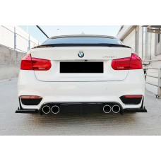 Задний диффузор DPT V-6 (для M3, черный глянец) для BMW 3 серия F-30/31/34 2012-2019 гг