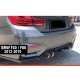Задній дифузор DPT V-2 (для Vorstainer, чорний глянець) для BMW 3 серія F-30/31/34 2012-2019 рр