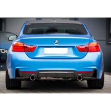 Задній дифузор DPT V-1 (для M-Performans, чорний глянець) для BMW 4 серія F-32 2012-2020 рр