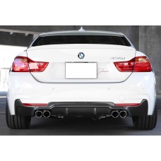 Задній дифузор DPT V-2 (для M-Performans, чорний глянець) для BMW 4 серія F-32 2012-2020 рр