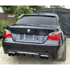 Задний диффузор DPT V-2 (для M-Sport, черный глянец) для BMW 5 серия E-60/61 2003-2010 гг