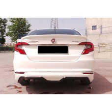 Задний диффузор DPT (SD, черный глянец) для Fiat Tipo 2016- гг