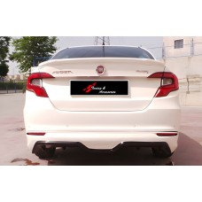 Задній дифузор DPT (SD, чорний глянець) для Fiat Tipo 2016- рр