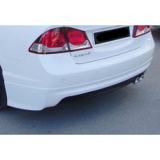 Задній дифузор DPT V-1 (чорний глянець) для Honda Civic Sedan VIII 2006-2011рр