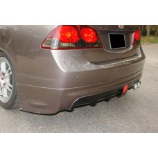 Задній дифузор DPT V-2 (чорний глянець) для Honda Civic Sedan VIII 2006-2011рр