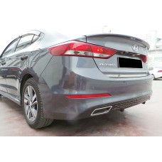 Задний диффузор DPT V-1 (черный глянец) для Hyundai Elantra (AD) 2015-2020 гг