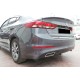 Задний диффузор DPT V-1 (черный глянец) для Hyundai Elantra (AD) 2015-2020 гг