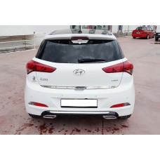 Задній дифузор DPT (2014-2018, чорний глянець) для Hyundai I-20 рр