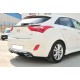 Задній дифузор DPT V-2 (чорний глянець) для Hyundai I-30 2012-2017 рр