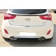 Задній дифузор DPT V-2 (чорний глянець) для Hyundai I-30 2012-2017 рр