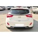Задній дифузор DPT V-2 (чорний глянець) для Hyundai I-30 2012-2017 рр