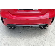 Задний диффузор DPT (2012-2015, для Brabus, черный глянец) для Mercedes A-сlass W176