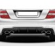 Задній дифузор DPT (2011-2014, для AMG SD, чорний глянець) для Mercedes C-class W204 рр