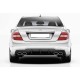 Задній дифузор DPT (2011-2014, для AMG SD, чорний глянець) для Mercedes C-class W204 рр