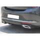 Задній дифузор DPT (2012-2015, HB, чорний глянець) для Opel Astra J рр