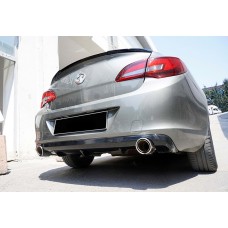 Задній дифузор DPT V-1 (SD, чорний глянець) для Opel Astra J 2009-2015 рр