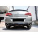 Задній дифузор DPT V-1 (SD, чорний глянець) для Opel Astra J 2009-2015 рр