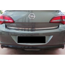 Задній дифузор DPT V-2 (SD, чорний глянець) для Opel Astra J 2009-2015 рр