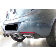 Задний диффузор DPT V-2 (HB, черный глянец) для Opel Astra K 2016-2021 гг