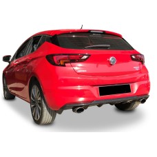 Задний диффузор DPT V-3 (HB, черный глянец) для Opel Astra K 2016-2021 гг