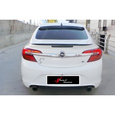 Задній дифузор DPT (SD, 2013-2017, чорний глянець) для Opel Insignia рр
