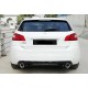 Задній дифузор DPT (чорний глянець) для Peugeot 308 2014-2021 рр