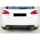 Задній дифузор DPT (чорний глянець) для Peugeot 308 2014-2021 рр