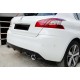 Задній дифузор DPT (чорний глянець) для Peugeot 308 2014-2021 рр