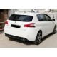 Задній дифузор DPT (чорний глянець) для Peugeot 308 2014-2021 рр