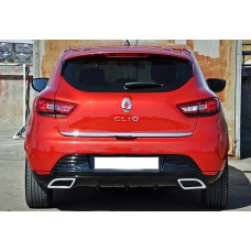 Задній дифузор DPT V-2 (чорний глянець) для Renault Clio IV 2012-2019 рр
