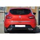 Задній дифузор DPT V-2 (чорний глянець) для Renault Clio IV 2012-2019 рр