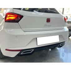 Задний диффузор DPT V-3 (черный глянец) для Seat Ibiza 2017- гг