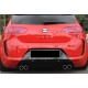 Задній дифузор DPT V-1 (2009-2012, чорний глянець) для Seat Leon рр