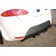 Задній дифузор DPT V-2 (2009-2012, чорний глянець) для Seat Leon рр