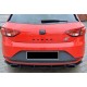 Задній дифузор DPT V-6 (2013-2016, чорний глянець) для Seat Leon рр