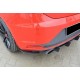 Задній дифузор DPT V-6 (2013-2016, чорний глянець) для Seat Leon рр