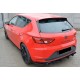 Задній дифузор DPT V-6 (2013-2016, чорний глянець) для Seat Leon рр