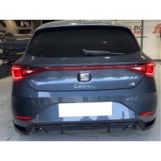 Задний диффузор DPT V-1 (черный глянец) для Seat Leon 2020- рр