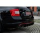 Задній дифузор DPT V-2 (LB/SW, чорний глянець) для Skoda Octavia III A7 2013-2019 рр
