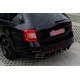 Задній дифузор DPT V-2 (LB/SW, чорний глянець) для Skoda Octavia III A7 2013-2019 рр